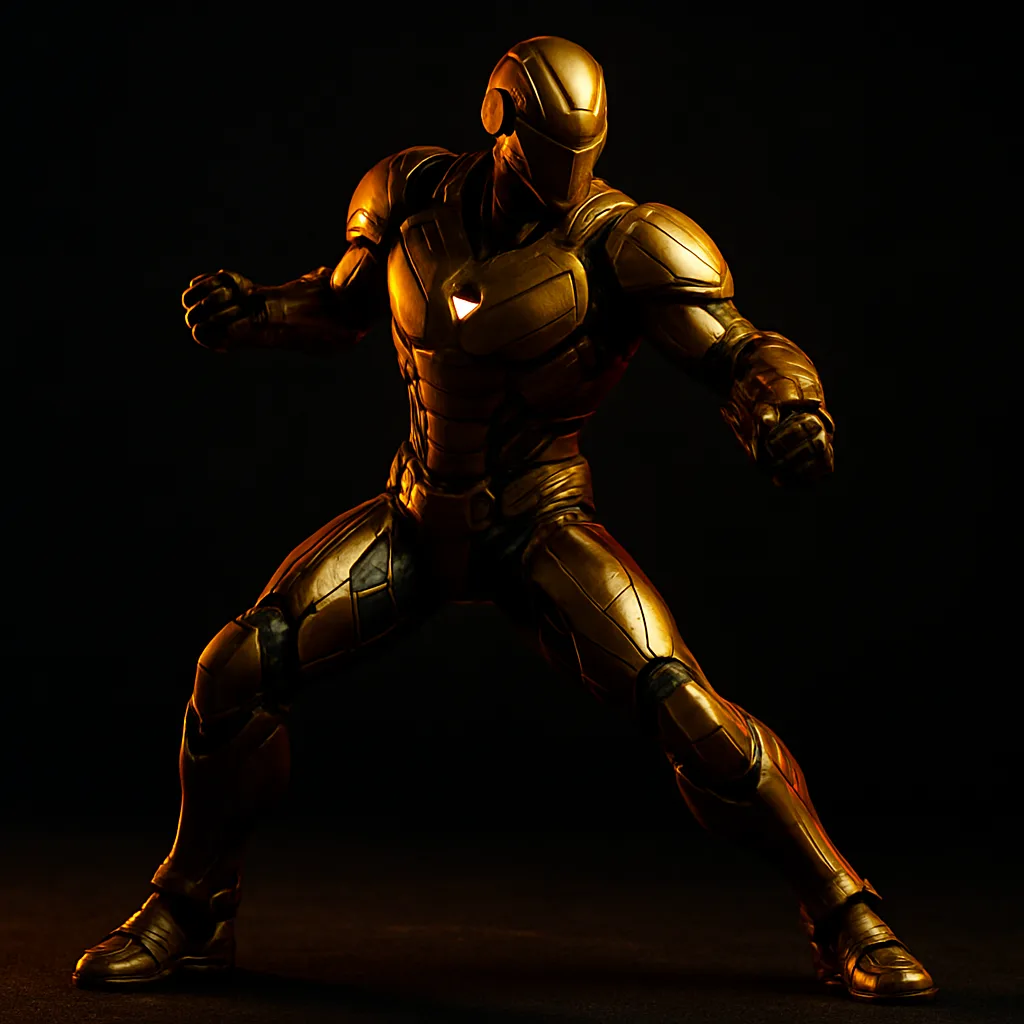 Premium armored superhero collectible action figure